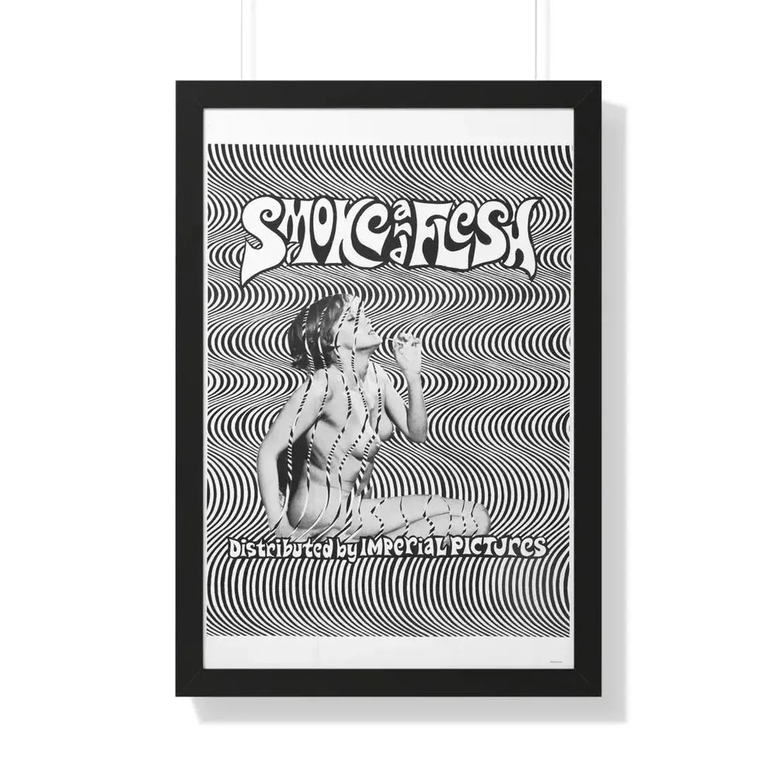 SMOKE AND FLESH 1968 - Framed Movie Poster 20" x 30" Black - The Sticker Space