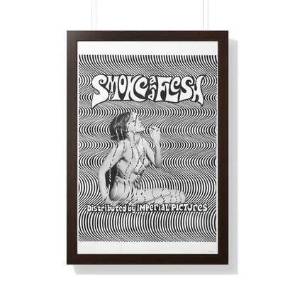 SMOKE AND FLESH 1968 - Framed Movie Poster 20" x 30" Walnut - The Sticker Space