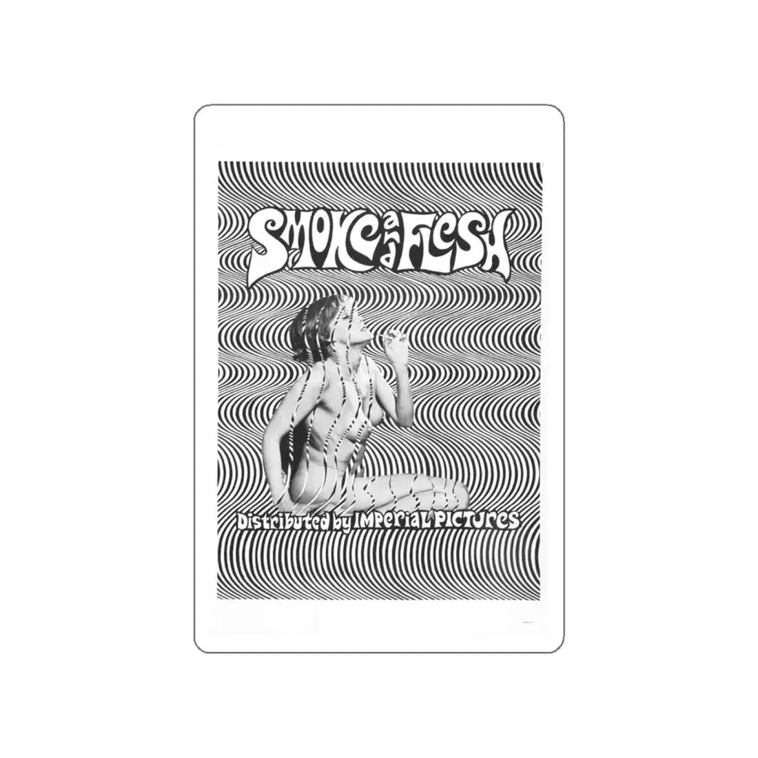 SMOKE AND FLESH 1968 Movie Poster STICKER Vinyl Die-Cut Decal 5 Inch - The Sticker Space
