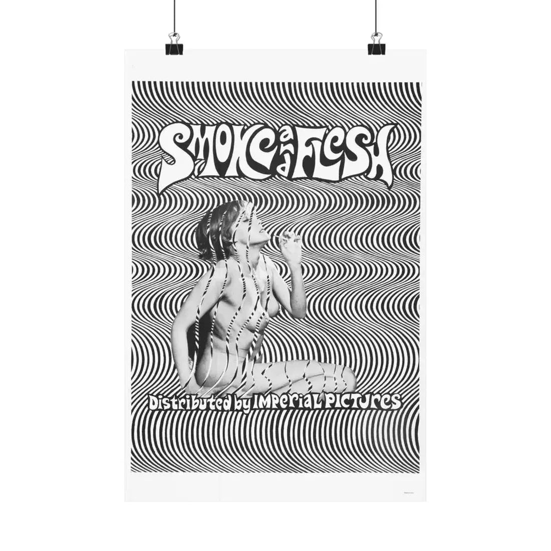 SMOKE AND FLESH 1968 - Paper Movie Poster 12″ x 18″ Matte - The Sticker Space