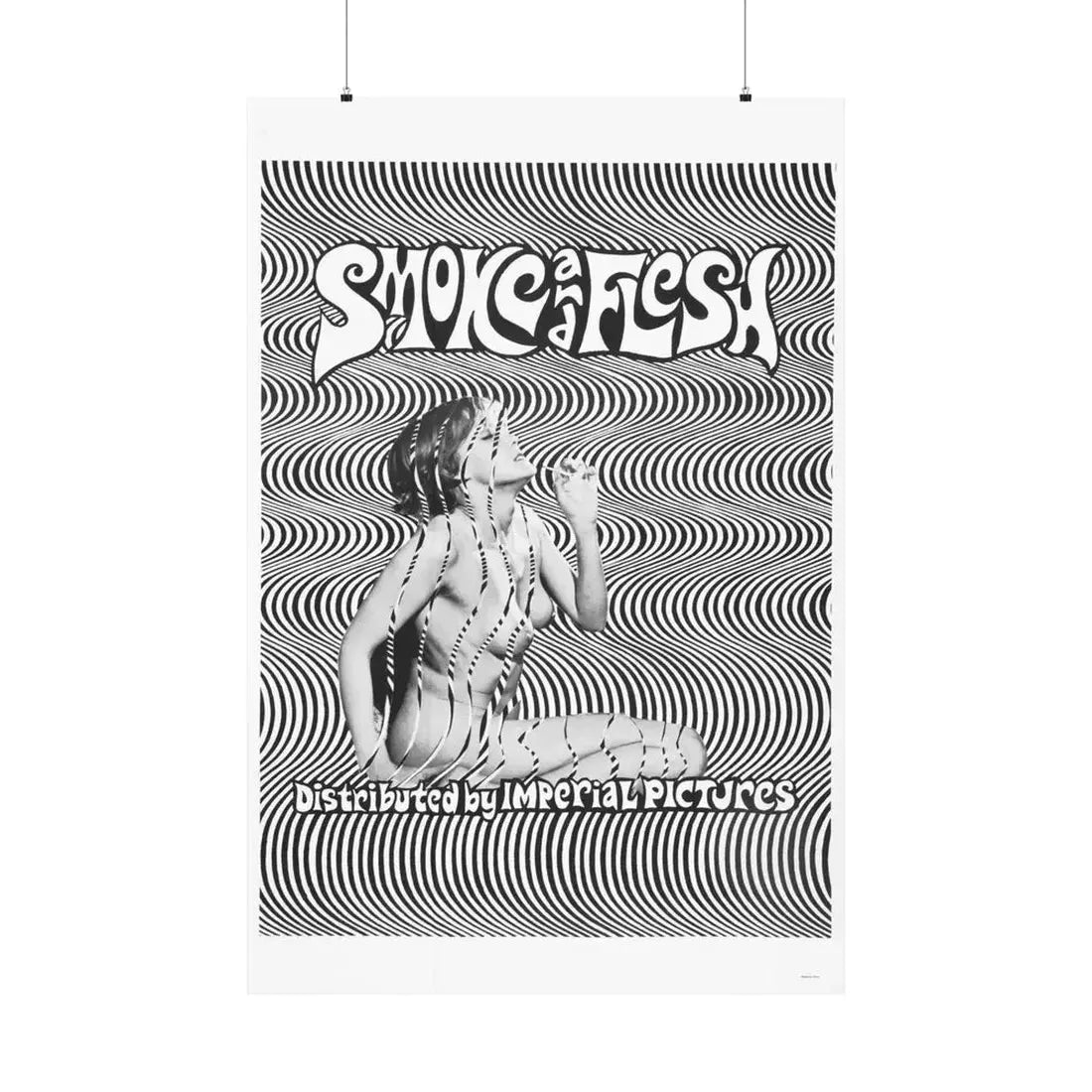 SMOKE AND FLESH 1968 - Paper Movie Poster 36" x 54" Matte - The Sticker Space