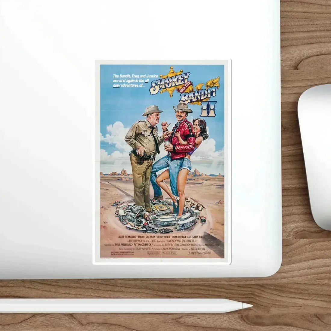 Smokey and the Bandit II 1980 Movie Poster STICKER Vinyl Die-Cut Decal - The Sticker Space