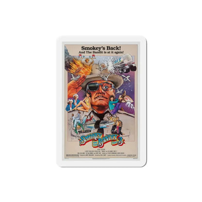 Smokey and the Bandit Part 3 1983 Movie Poster Refrigerator Magnet 2 Inch - The Sticker Space