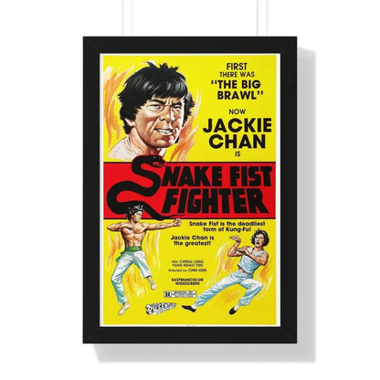 SNAKE FIST FIGHTER 1973 - Framed Movie Poster 16″ x 24″ Black - The Sticker Space