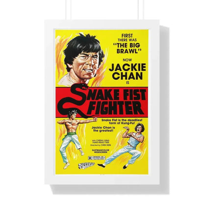 SNAKE FIST FIGHTER 1973 - Framed Movie Poster 16″ x 24″ White - The Sticker Space