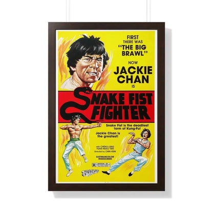 SNAKE FIST FIGHTER 1973 - Framed Movie Poster 20" x 30" Walnut - The Sticker Space