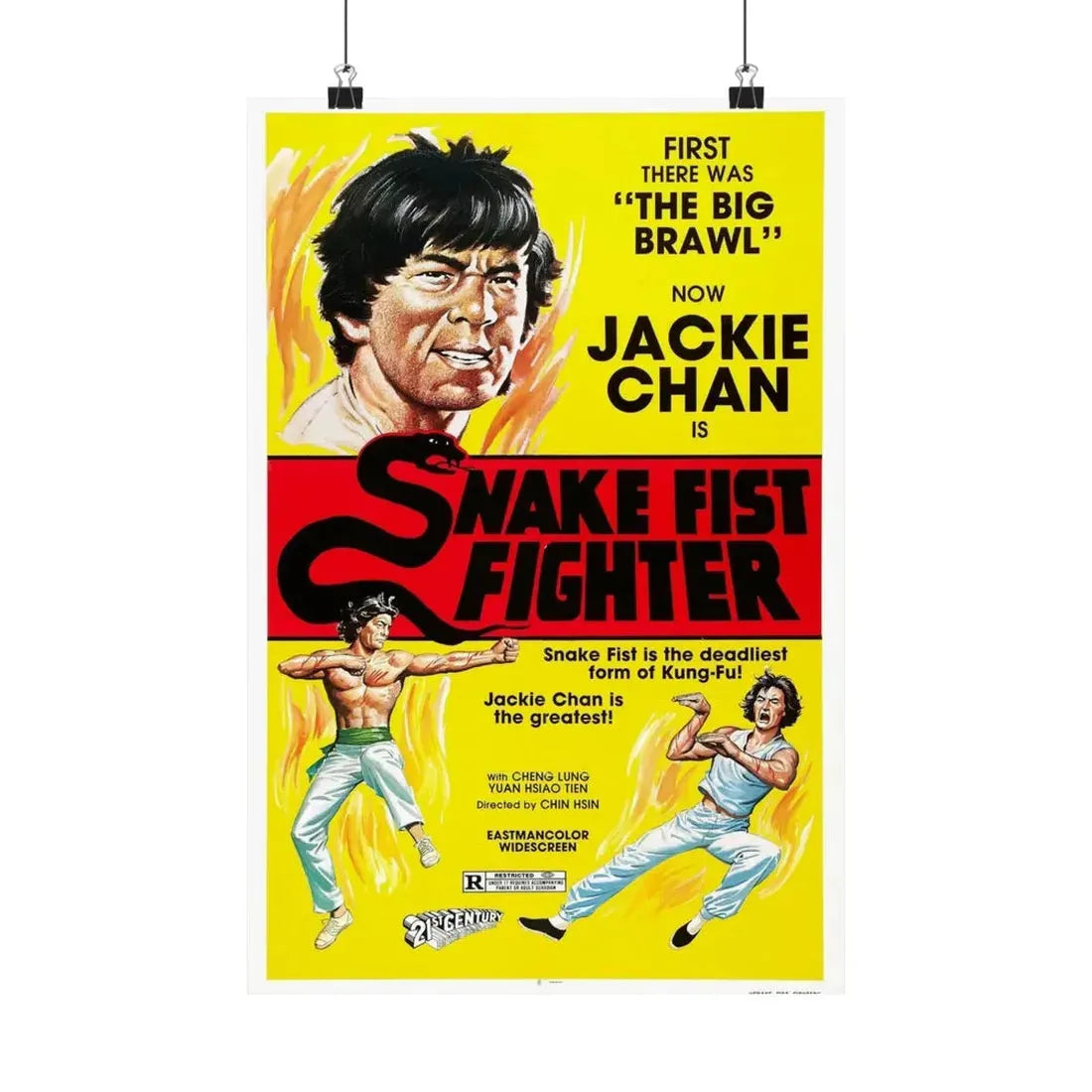 SNAKE FIST FIGHTER 1973 - Paper Movie Poster 12″ x 18″ Matte - The Sticker Space