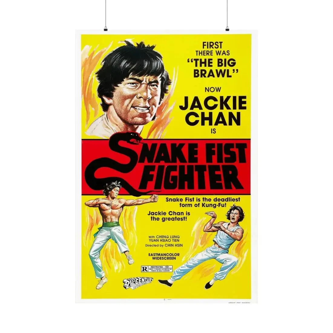 SNAKE FIST FIGHTER 1973 - Paper Movie Poster 36" x 54" Matte - The Sticker Space