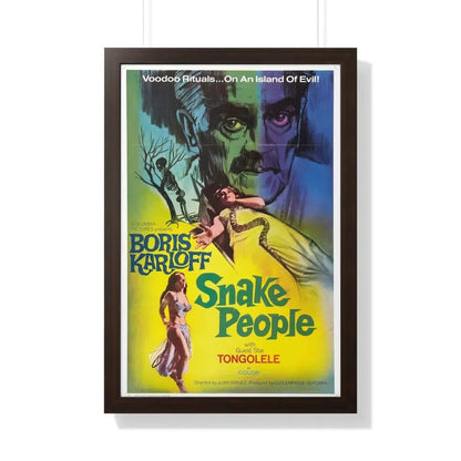 SNAKE PEOPLE 1971 - Framed Movie Poster 20" x 30" Walnut - The Sticker Space