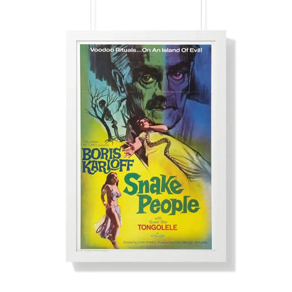 SNAKE PEOPLE 1971 - Framed Movie Poster 20" x 30" White - The Sticker Space