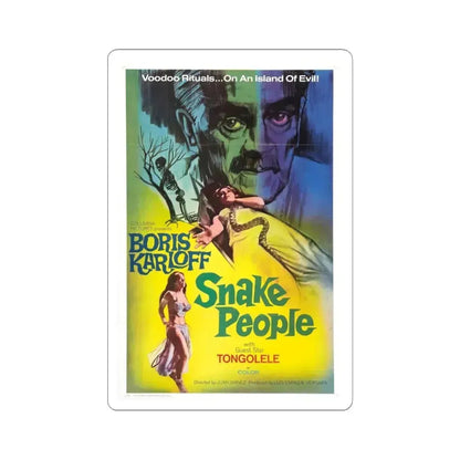 SNAKE PEOPLE 1971 Movie Poster - STICKER Vinyl Kiss-Cut Decal 4 Inch White - The Sticker Space