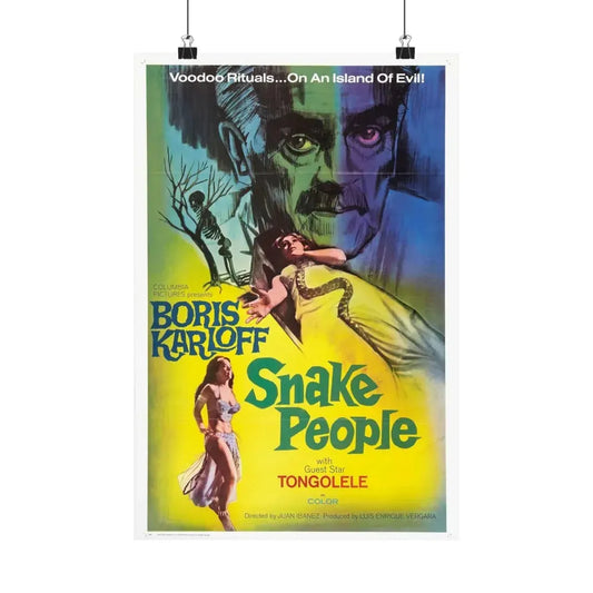 SNAKE PEOPLE 1971 - Paper Movie Poster 12″ x 18″ Matte - The Sticker Space