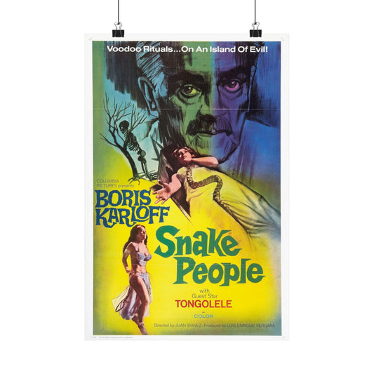 SNAKE PEOPLE 1971 - Paper Movie Poster-12″ x 18″-The Sticker Space