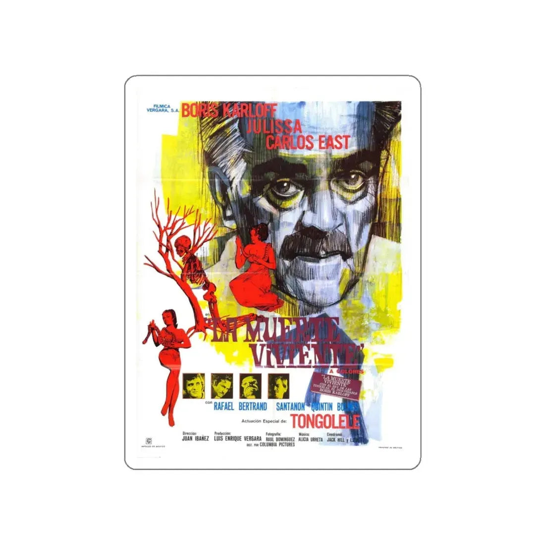 SNAKE PEOPLE (SPAIN) 1971 Movie Poster STICKER Vinyl Die-Cut Decal 5 Inch - The Sticker Space