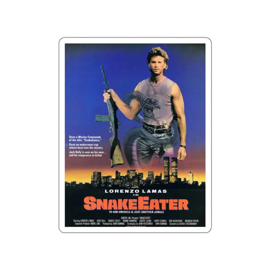 SNAKEEATER 1989 Movie Poster STICKER Vinyl Die-Cut Decal 2 Inch - The Sticker Space