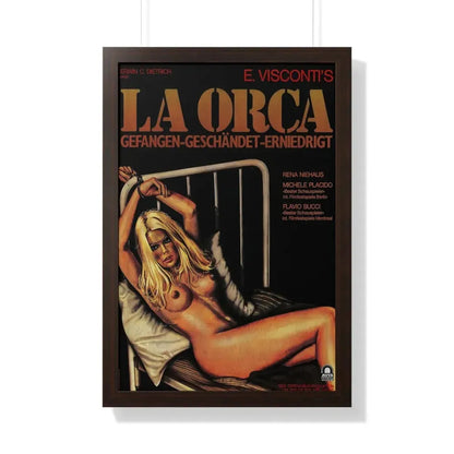 SNATCH (LA ORCA) 1976 - Framed Movie Poster 20" x 30" Walnut - The Sticker Space