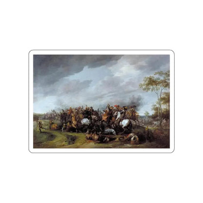 SNAYERS, Pieter - A Cavalry Engagement (Artwork) STICKER Vinyl Die-Cut Decal White Die-Cut 2 Inch - The Sticker Space