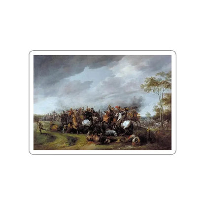 SNAYERS, Pieter - A Cavalry Engagement (Artwork) STICKER Vinyl Die-Cut Decal White Die-Cut 5 Inch - The Sticker Space