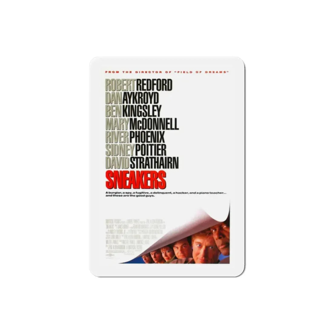 Sneakers 1992 Movie Poster Refrigerator Magnet 2 Inch - The Sticker Space