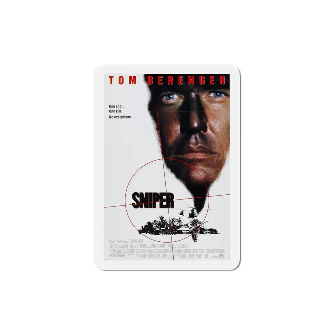 Sniper 1993 Movie Poster Refrigerator Magnet 4 Inch - The Sticker Space