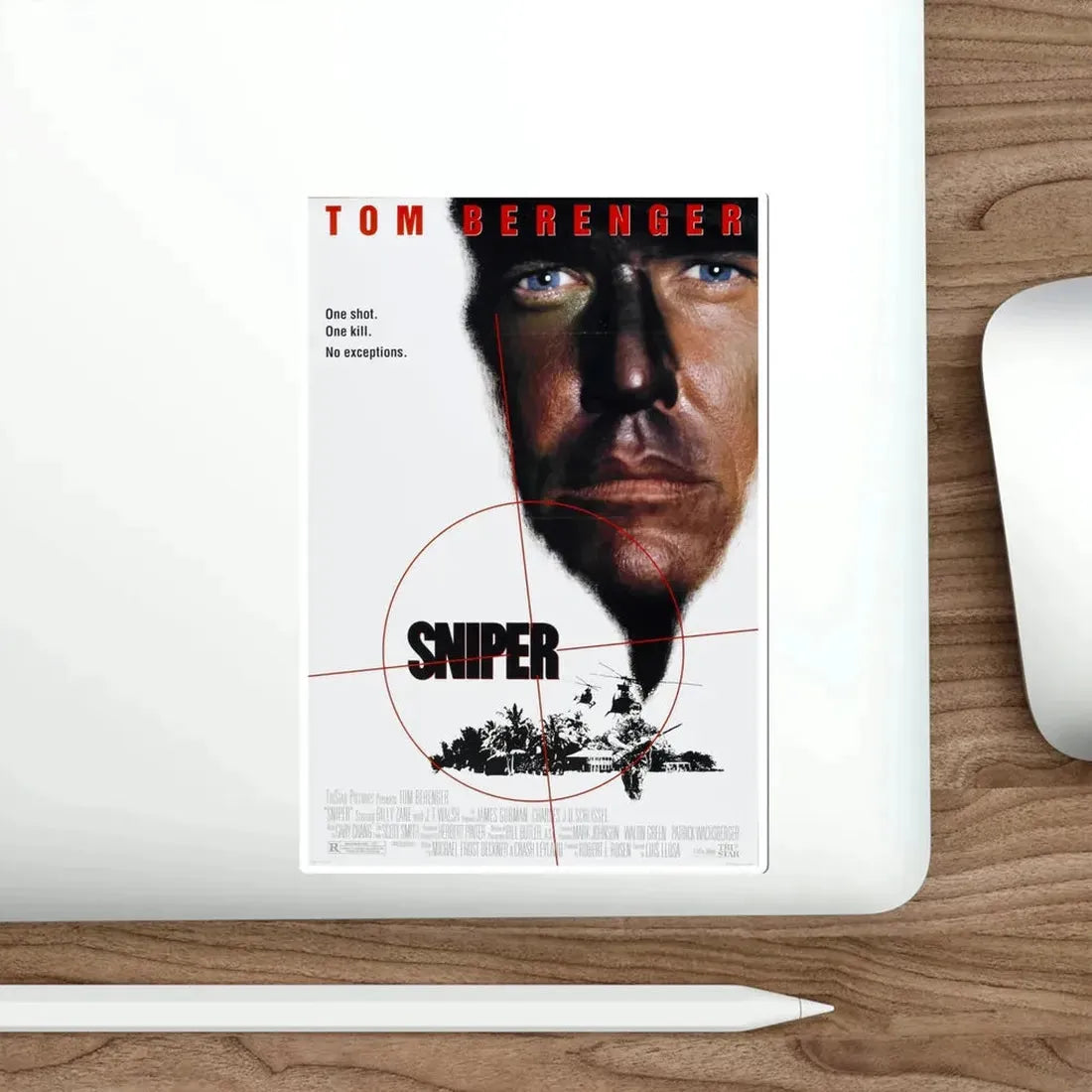 Sniper 1993 Movie Poster STICKER Vinyl Die-Cut Decal - The Sticker Space
