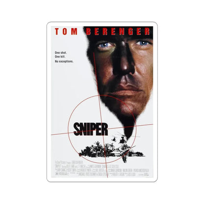 Sniper 1993 Movie Poster - STICKER Vinyl Kiss-Cut Decal 4 Inch White - The Sticker Space