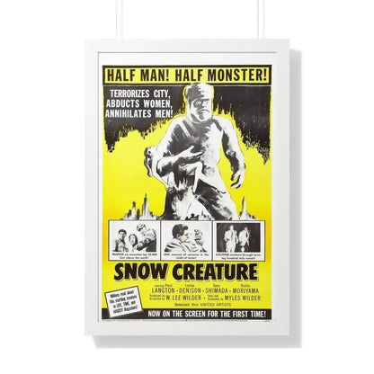 SNOW CREATURE 1954 - Framed Movie Poster 20" x 30" White - The Sticker Space