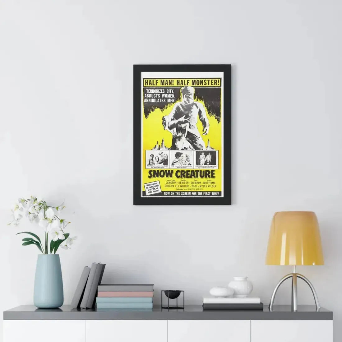 SNOW CREATURE 1954 - Framed Movie Poster - The Sticker Space
