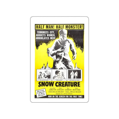 SNOW CREATURE 1954 Movie Poster STICKER Vinyl Die-Cut Decal 6 Inch - The Sticker Space