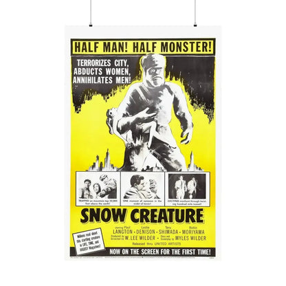 SNOW CREATURE 1954 - Paper Movie Poster 36" x 54" Matte - The Sticker Space