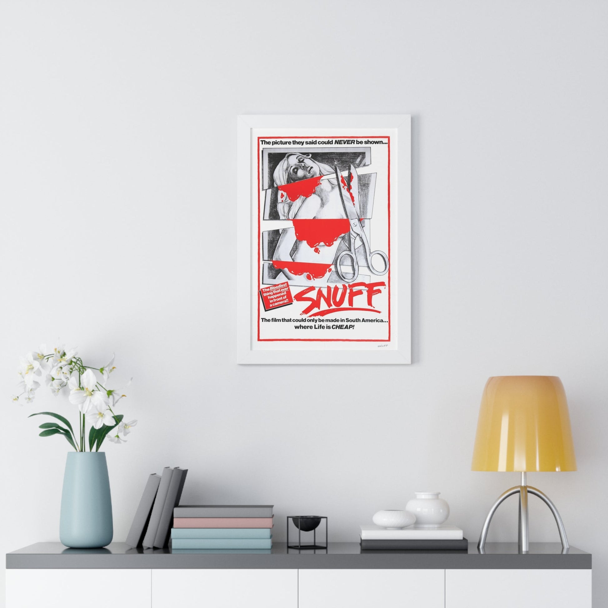 SNUFF 1976 - Framed Movie Poster-The Sticker Space