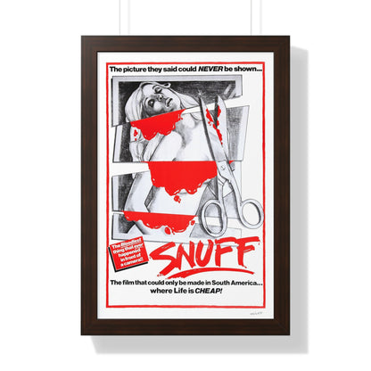 SNUFF 1976 - Framed Movie Poster-16″ x 24″-The Sticker Space