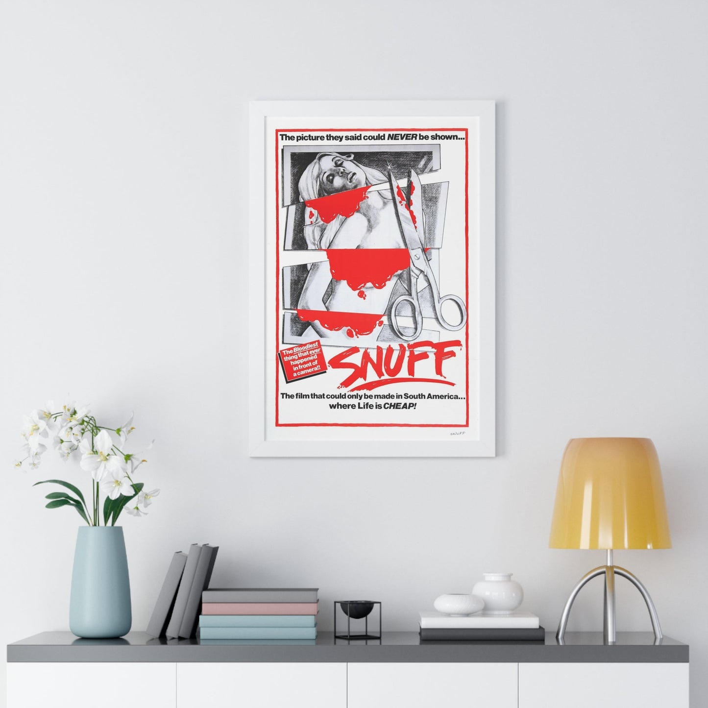 SNUFF 1976 - Framed Movie Poster-The Sticker Space