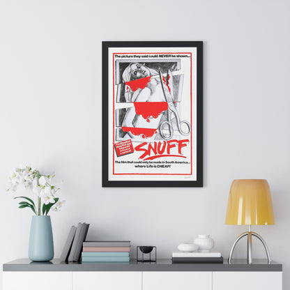 SNUFF 1976 - Framed Movie Poster-The Sticker Space