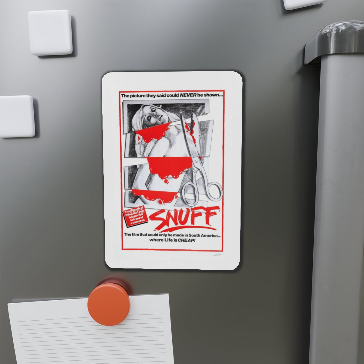 SNUFF 1976 Movie Poster - Refrigerator Magnet-The Sticker Space