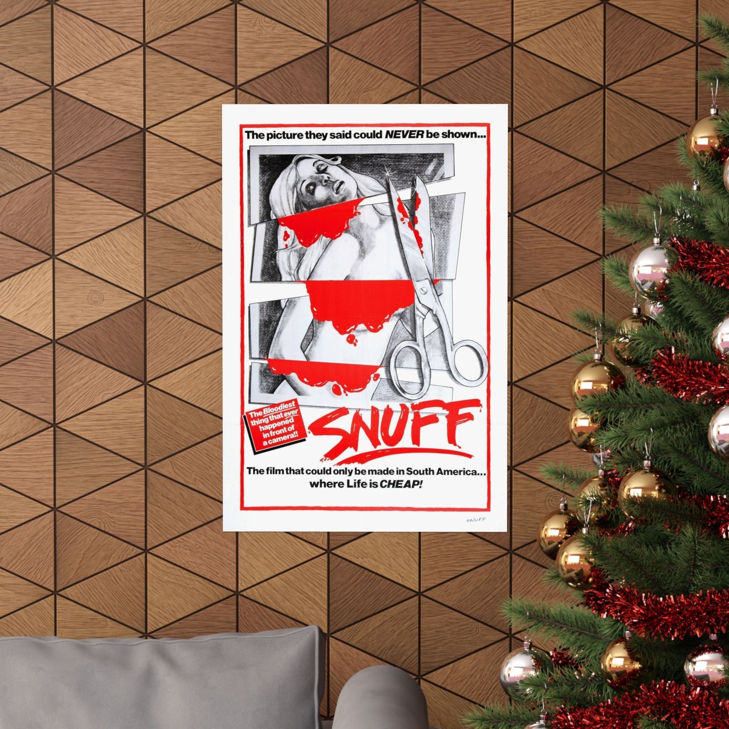 SNUFF 1976 - Paper Movie Poster-The Sticker Space