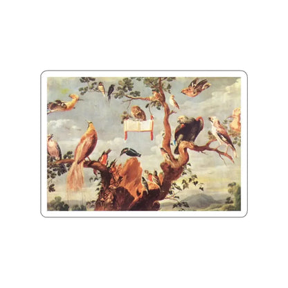 SNYDERS, Frans - Concert of Birds2 (Artwork) STICKER Vinyl Die-Cut Decal White Die-Cut 2 Inch - The Sticker Space