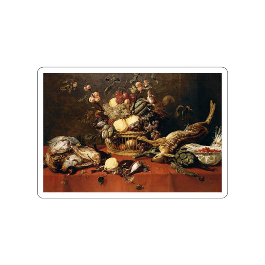 SNYDERS, Frans - Still-Life (Artwork) STICKER Vinyl Die-Cut Decal-White-The Sticker Space