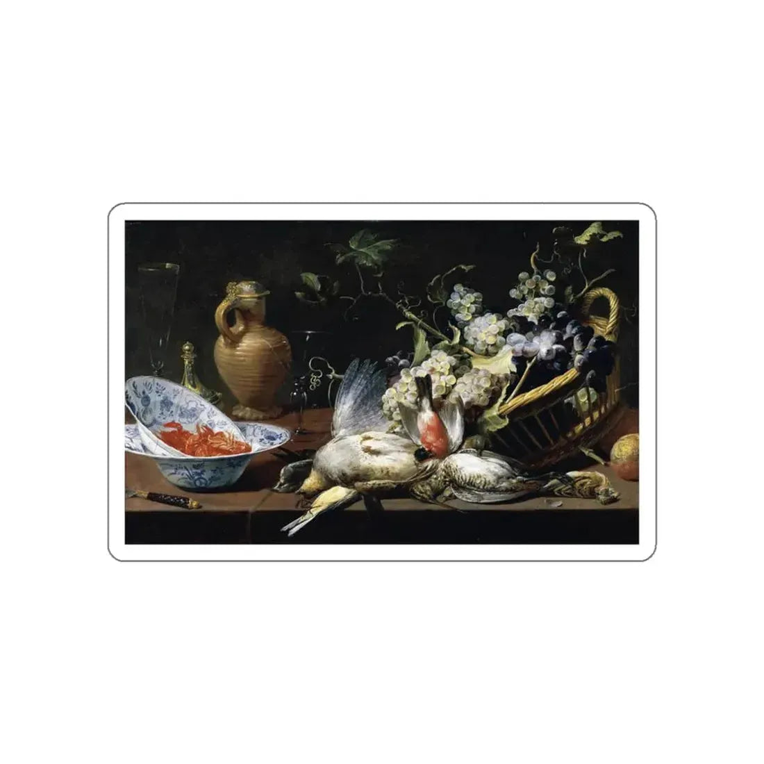 SNYDERS, Frans - Still-Life2 (Artwork) STICKER Vinyl Die-Cut Decal White Die-Cut 3 Inch - The Sticker Space