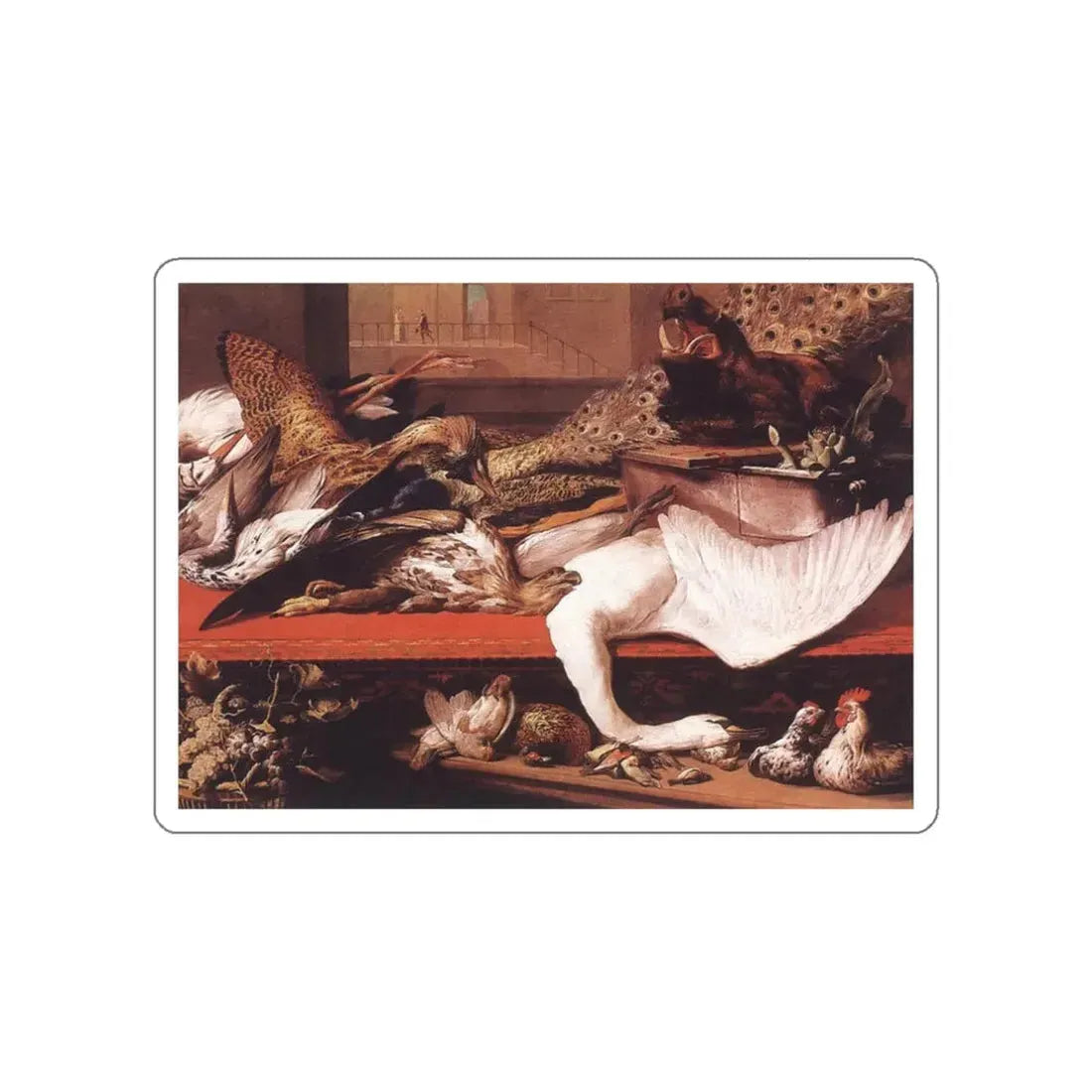 SNYDERS, Frans - Still-Life3 (Artwork) STICKER Vinyl Die-Cut Decal White Die-Cut 3 Inch - The Sticker Space