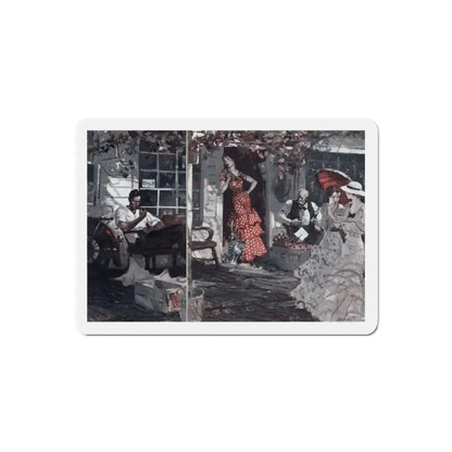 So Clyde Was Born (2), Redbook, July 1935 (Magazine Illustration) Refrigerator Magnet 6 Inch Die-Cut - The Sticker Space