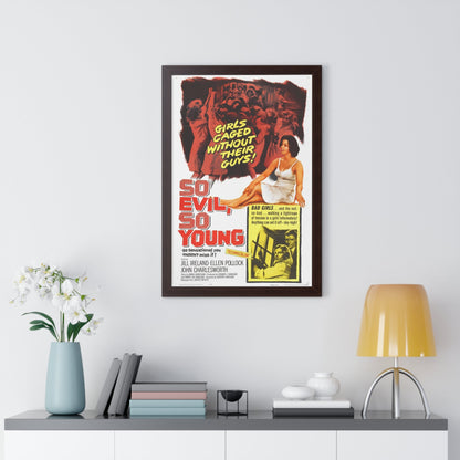 SO EVIL, SO YOUNG 1961 - Framed Movie Poster-The Sticker Space