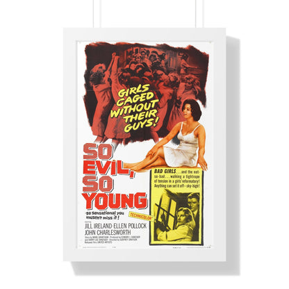 SO EVIL, SO YOUNG 1961 - Framed Movie Poster-16″ x 24″-The Sticker Space