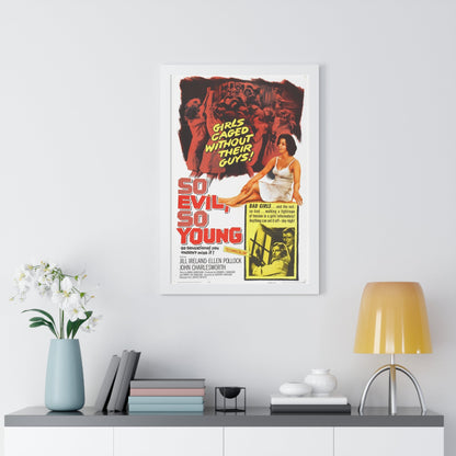 SO EVIL, SO YOUNG 1961 - Framed Movie Poster-The Sticker Space