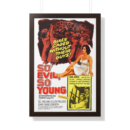 SO EVIL, SO YOUNG 1961 - Framed Movie Poster-20" x 30"-The Sticker Space