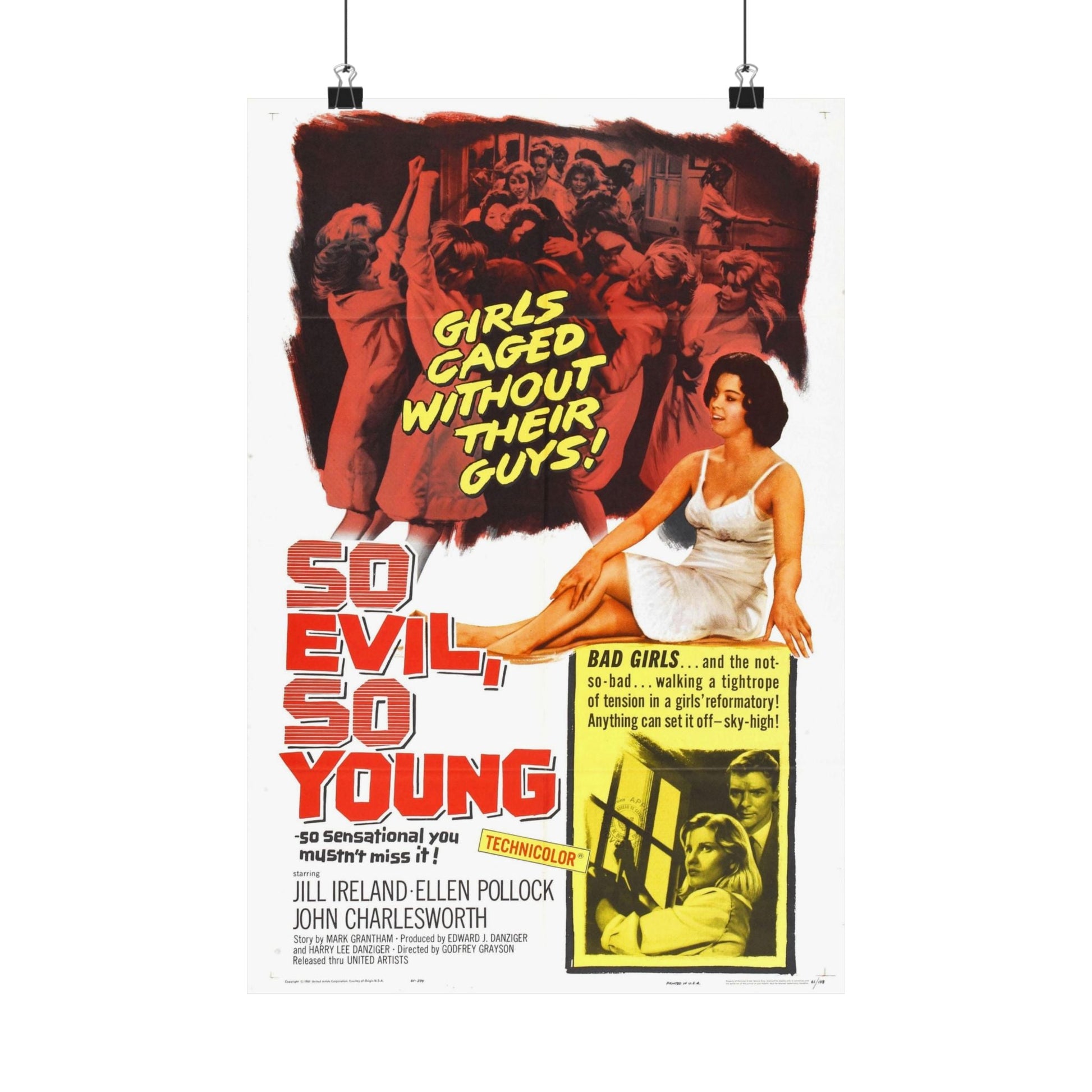 SO EVIL, SO YOUNG 1961 - Paper Movie Poster-12″ x 18″-The Sticker Space