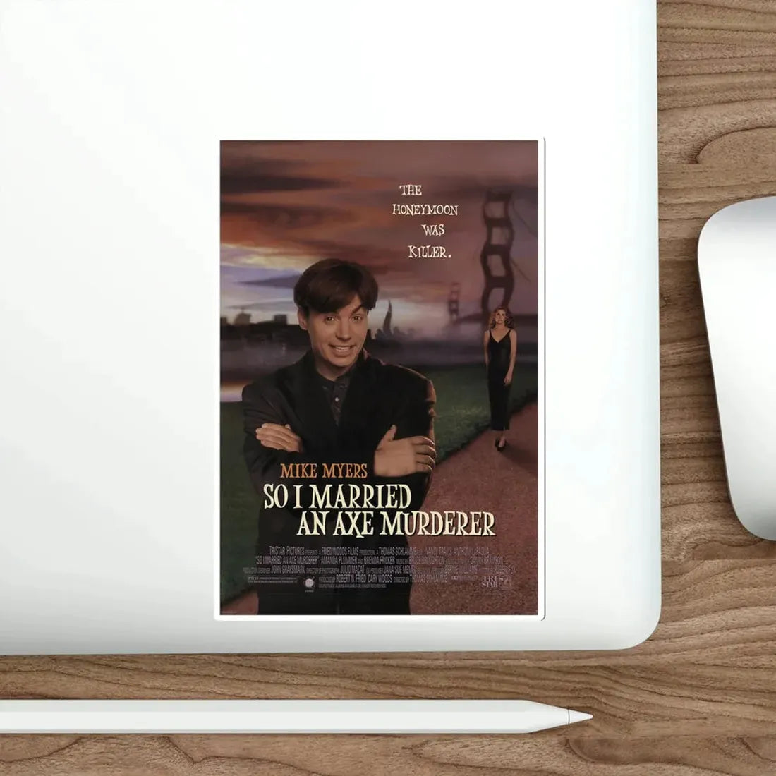 So I Married an Axe Murderer 1993 Movie Poster STICKER Vinyl Die-Cut Decal - The Sticker Space