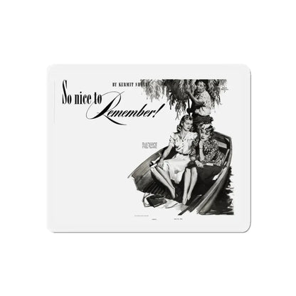 So Nice to Remember, Liberty, May 31, 1941 (Magazine Illustration) Refrigerator Magnet 4 Inch Die-Cut - The Sticker Space
