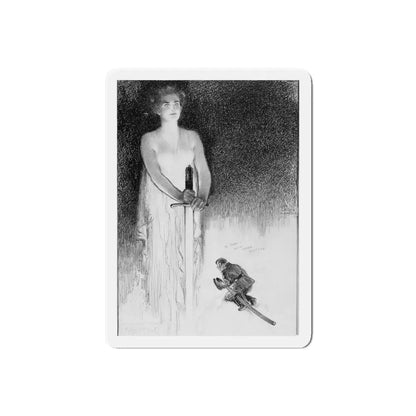 So Sorry, Have Made Mistake (Magazine Illustration) Refrigerator Magnet 6 Inch Die-Cut - The Sticker Space