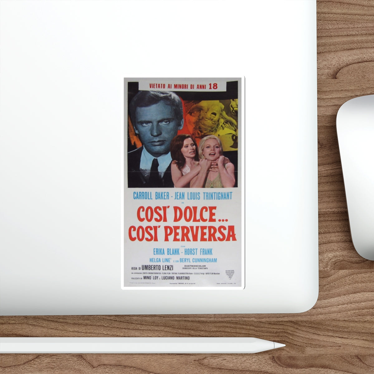 SO SWEET SO PERVERSE 1969 Movie Poster STICKER Vinyl Die-Cut Decal-The Sticker Space